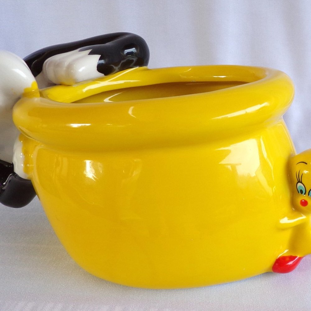 Warner Bros Sylvester And Tweety Bird Planter Bowl - Picture 3 of 7